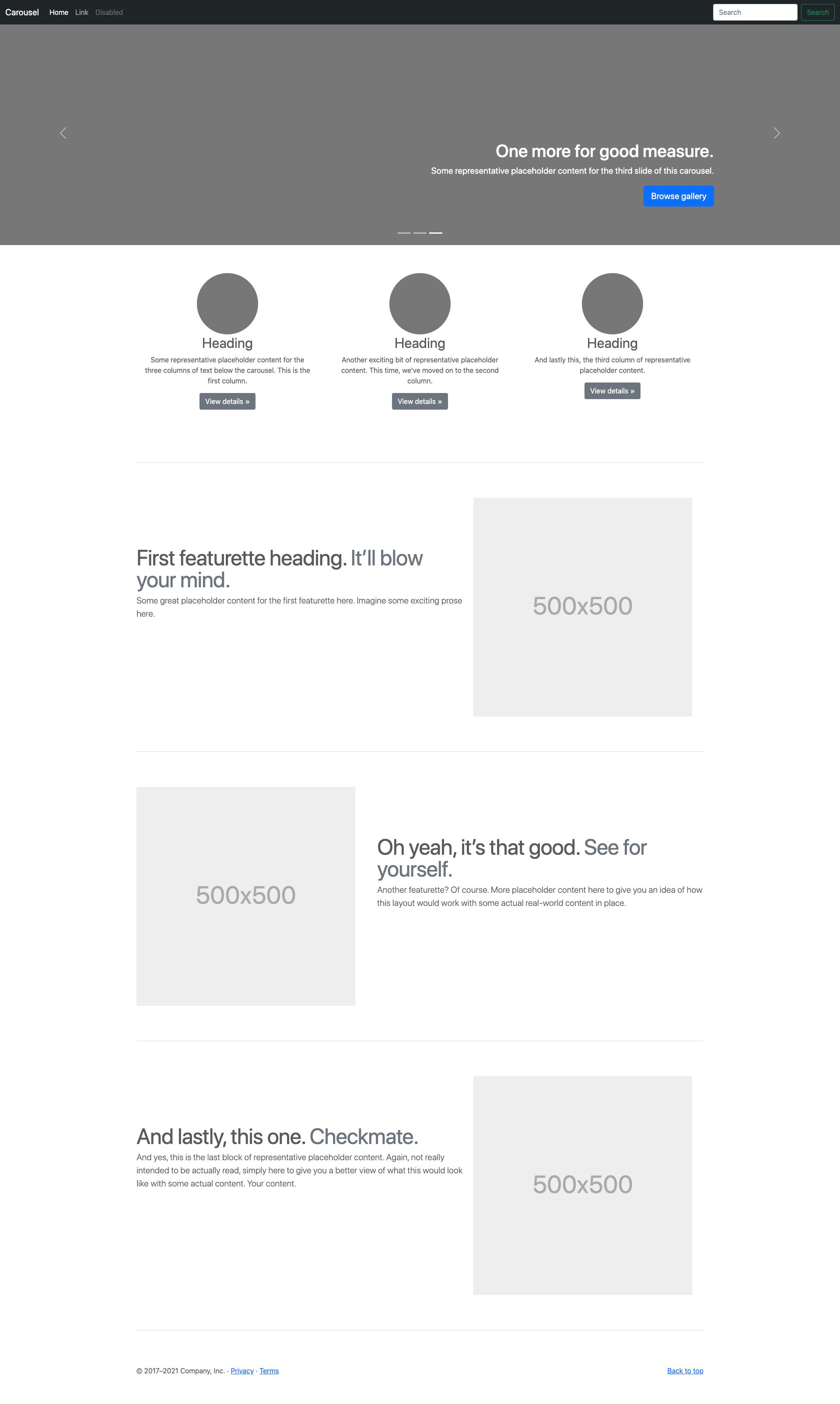 bootstrap template